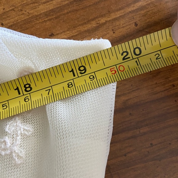 Rabbit Rabbit Designs Dress Ivory Lace Knit Lined Stretch Pullover Sleeveless 16 - Picture 8 of 10